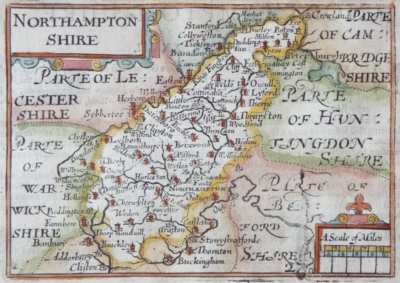 Map of Northamptonshire - Keere
